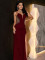 E390 Jessica Red Cut Out Dress